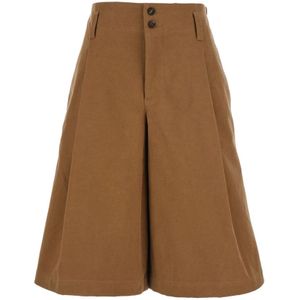 Chloé, Dames, Korte broeken, Bruin, Maat: S Katoen,