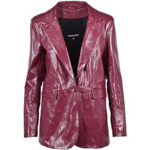 Patrizia Pepe, Dames, Jassen, Paars, Maat: XS Poliester,