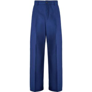 Gucci, Heren, Broeken, Blauw, Maat: 2XL Katoen,