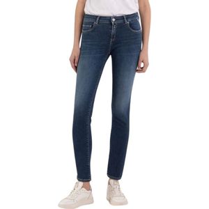 Replay - High-Waisted Stretchy Slim Fit Jeans - Blauw - Slim Fit
