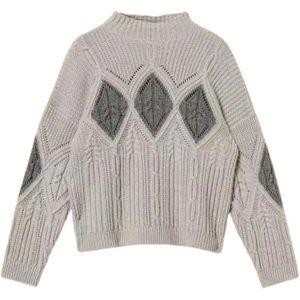 Twinset, Dames, Truien, Grijs, Maat: S Wol,