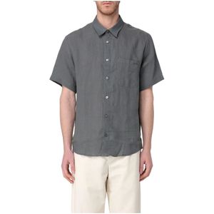 A.p.c., Heren, Overhemden, Grijs, Maat: XL