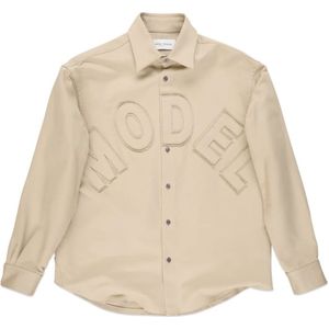 Philippe Model, Heren, Overhemden, Beige, Maat: XL Katoen,