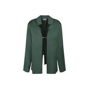 Jacquemus T-Hemden , Green , Dames , Maat: 3XS