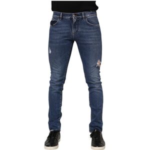 Dolce & Gabbana, Heren, Jeans, Blauw, Maat: S Denim,