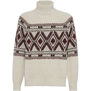 Brunello Cucinelli, Heren, Truien, Beige, Maat: M