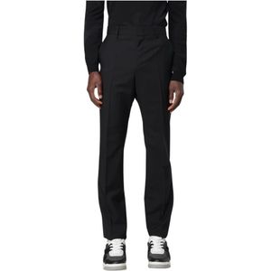 Valentino, Heren, Broeken, Zwart, Maat: M Wol,