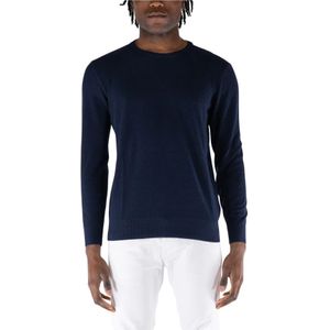 Kangra, Heren, Truien, Blauw, Maat: L Katoen,