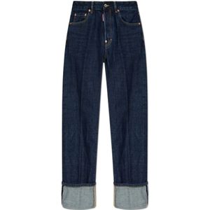 Dsquared2, Dames, Jeans, Blauw, Maat: 4XS Denim,