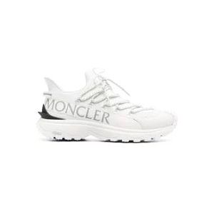 Moncler Witte Low-Top Ripstop Sneakers , White , Heren , Maat: 44 EU