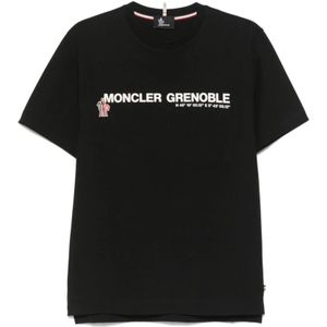 Moncler, Heren, Tops, Zwart, Maat: L Katoen,