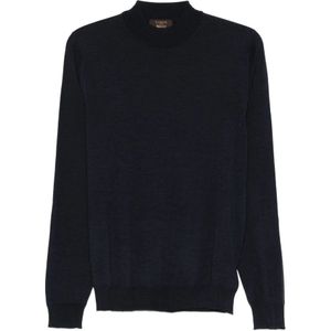 Zanone, Heren, Truien, Blauw, Maat: M Wol,