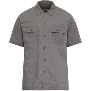 MM6 Maison Margiela, Heren, Overhemden, Grijs, Maat: M