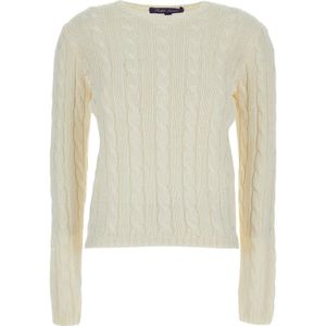 Ralph Lauren, Dames, Truien, Wit, Maat: M Katoen,