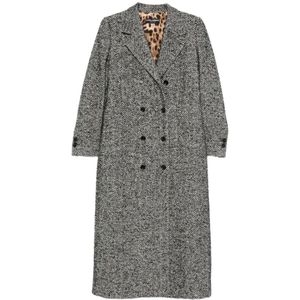 Dolce & Gabbana, Dames, Mantels, Grijs, Maat: S