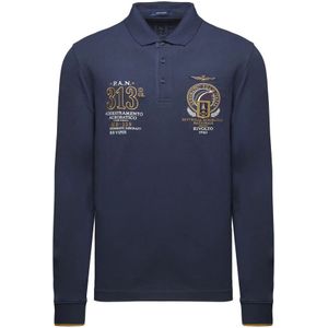 Aeronautica Militare, Heren, Tops, Blauw, Maat: M