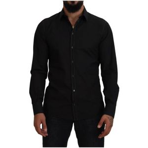 Dolce & Gabbana - Overhemden - Zwart - Katoen