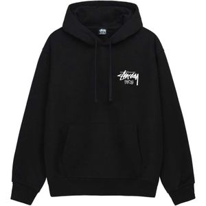Stüssy, Heren, Sweatshirts & Hoodies, Zwart, Maat: L Katoen,