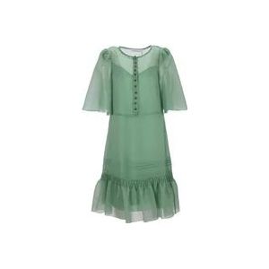 Chloé Cotton dresses , Green , Dames , Maat: M
