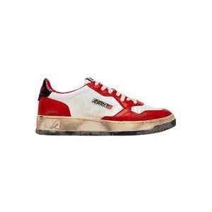 Autry Vintage Low Medalist Sneakers , Red , Heren , Maat: 41 EU