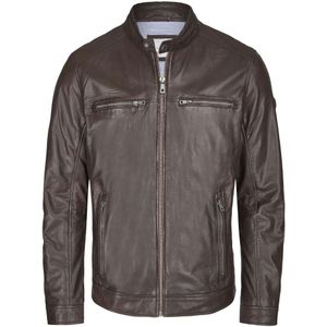 Bugatti, Heren, Jassen, Bruin, Maat: M Leer,