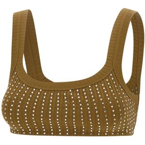 The Attico, Dames, Tops, Groen, Maat: XS Katoen,