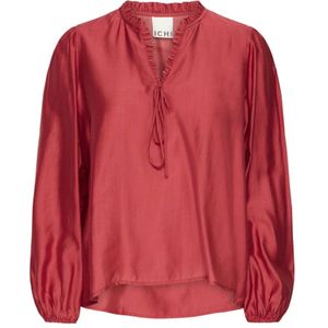 ICHI - KARLANI - Blouse - Regular Fit - Ruches - V-hals