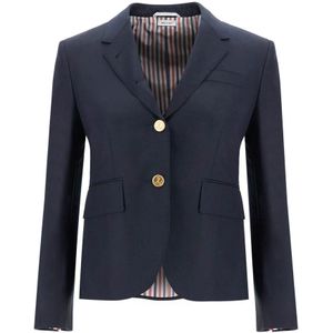 Thom Browne, Dames, Jassen, Blauw, Maat: S Wol,