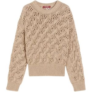 Max Mara Studio, Dames, Truien, Beige, Maat: S Viscose,