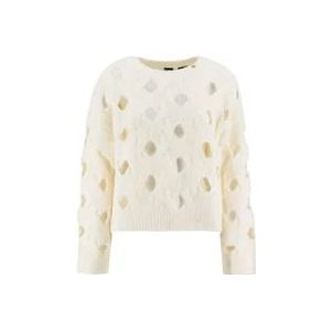 Pinko Trui met ronde hals , White , Dames , Maat: M