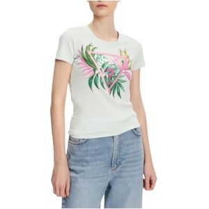 Guess, Dames, Tops, Groen, Maat: L Katoen,