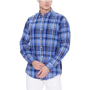 Polo Ralph Lauren, Heren, Overhemden, Blauw, Maat: XL