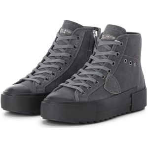 Philippe Model, Dames, Schoenen, Grijs, Maat: 37 EU Leer,