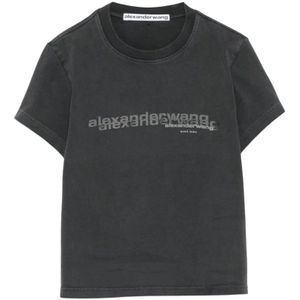 Alexander Wang, Dames, Tops, Grijs, Maat: L