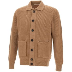 Filippo De Laurentiis, Heren, Truien, Bruin, Maat: M Wol,