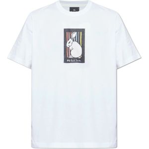 PS By Paul Smith, Heren, Tops, Wit, Maat: L Katoen,