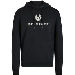 Belstaff, Heren, Sweatshirts & Hoodies, Zwart, Maat: L Katoen,