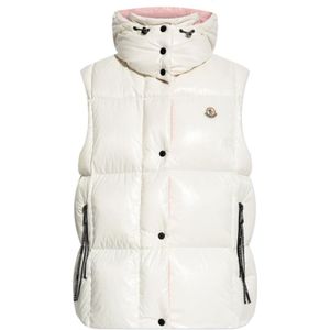 Moncler, Dames, Jassen, Wit, Maat: S