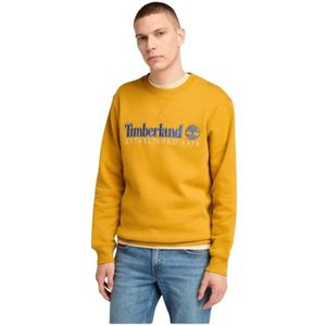 Timberland, Heren, Sweatshirts & Hoodies, Geel, Maat: L