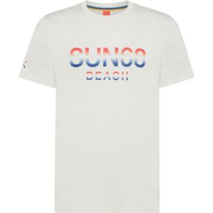 Sun68, Heren, Tops, Wit, Maat: S Katoen,