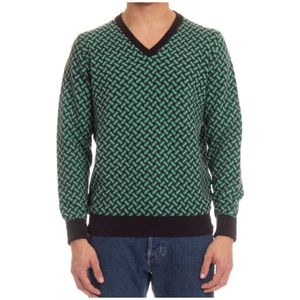 Drumohr, Heren, Truien, Groen, Maat: XL Kasjmier,