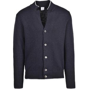 Eleventy, Heren, Truien, Blauw, Maat: M Wol,