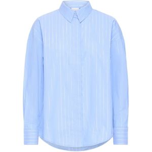 ICHI Blouse 'IHKASSY'  blauw / wit