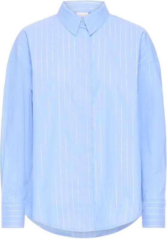 ICHI Blouse 'IHKASSY'  blauw / wit