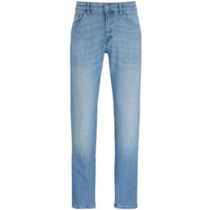 Boss, Heren, Jeans, Blauw, Maat: W35 Katoen,