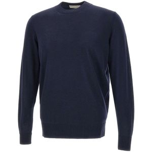 Filippo De Laurentiis, Heren, Truien, Blauw, Maat: S Wol,
