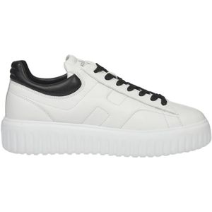 Hogan Witte Sneakers met H-strepen , White , Heren , Maat: 43 1/2 EU