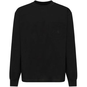 MM6 Maison Margiela, Heren, Sweatshirts & Hoodies, Zwart, Maat: L Katoen,