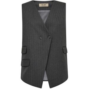 MOS Mosh, Dames, Jassen, Grijs, Maat: XS Flanel,