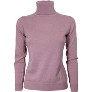Cashmere Company, Dames, Truien, Roze, Maat: XS Zijde,
